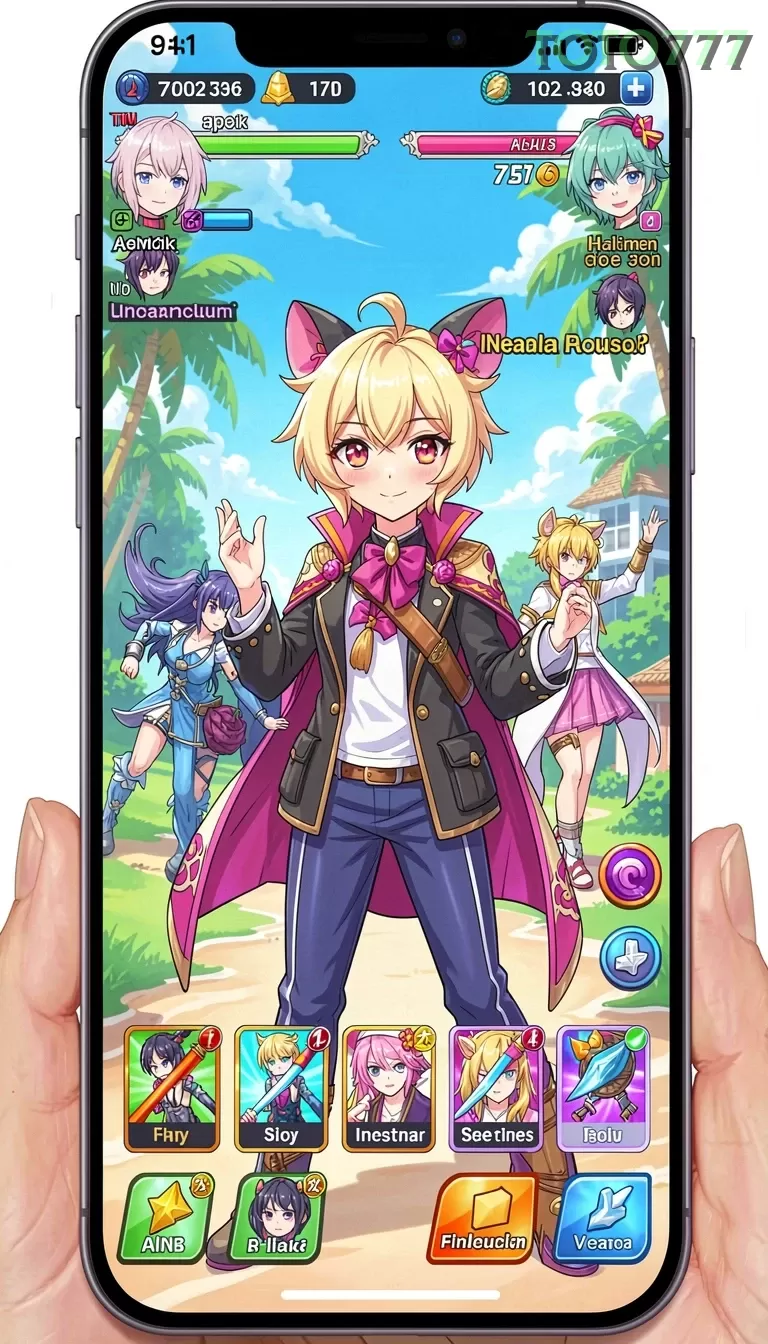 Cuplikan layar KINGDOMTOTO — menu navigasi