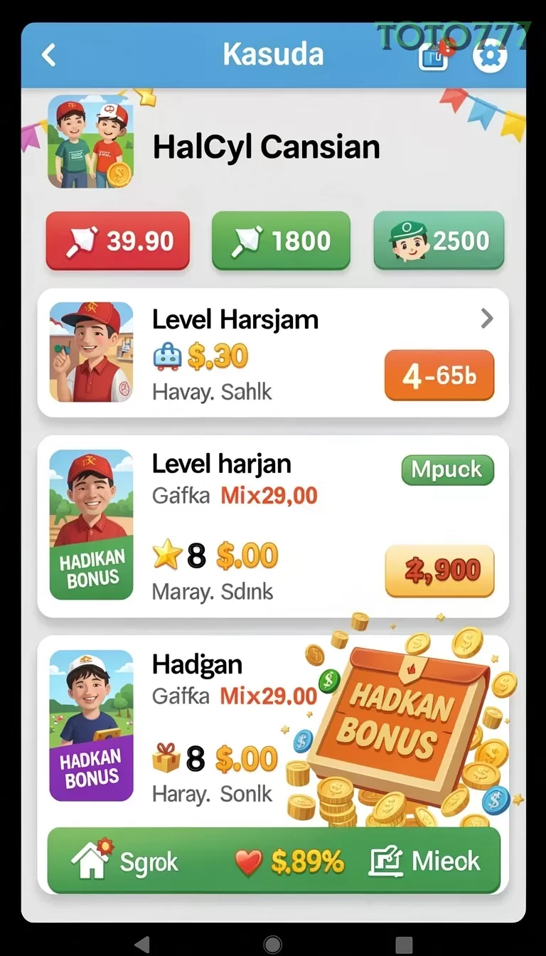 Cuplikan layar GADING22 — aktivitas