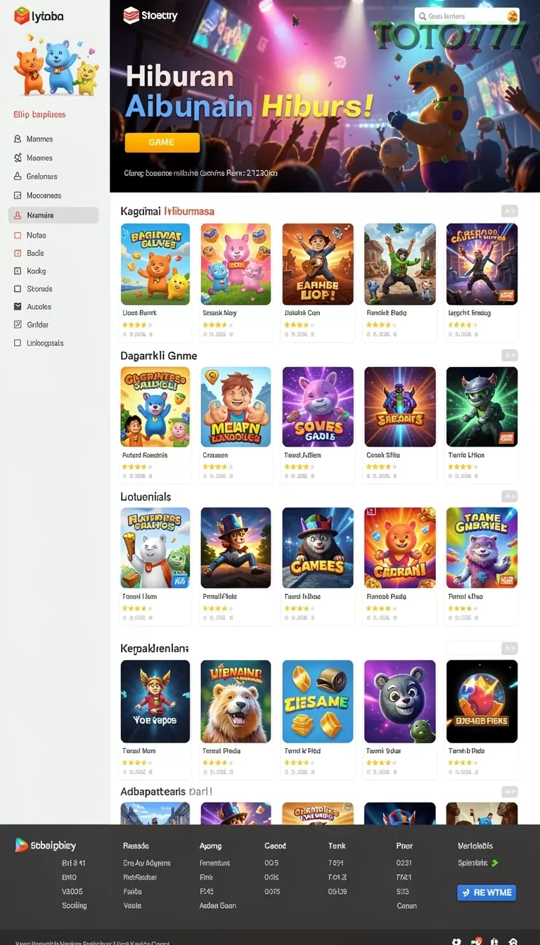 Cuplikan layar KINGDOMTOTO — halaman utama