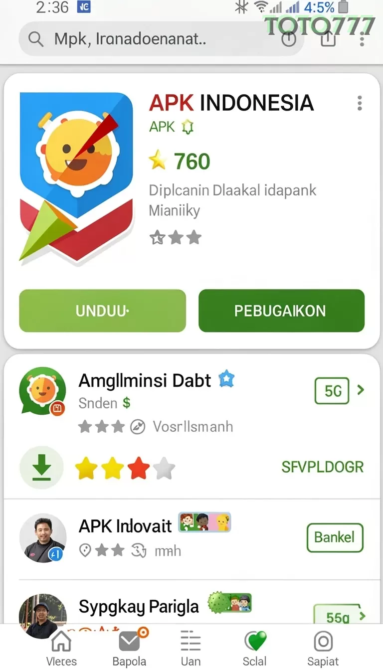 Cuplikan layar CARD — halaman utama