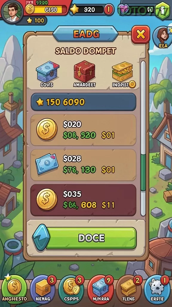 Cuplikan layar 666J — aktivitas